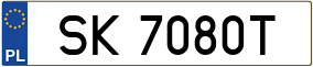 Trailer License Plate